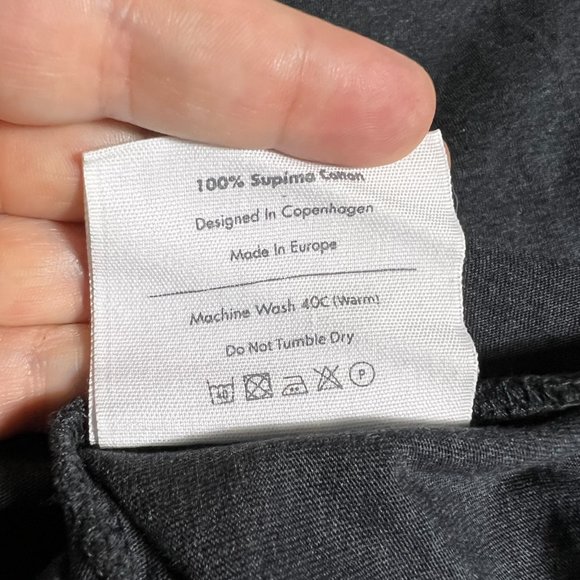 Son of a Tailor Long Sleeve Charcoal Gray Supima Cotton Shirt Men's XL - Picture 6 of 8